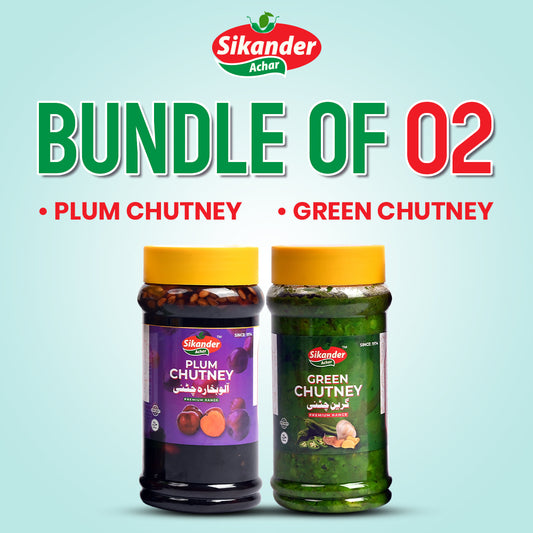 Bundle of 2 (Plum Chuteny, Green Chuteny)