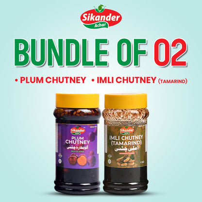 Bundle of 2 (Plum Chuteny, Imli Chuteny)