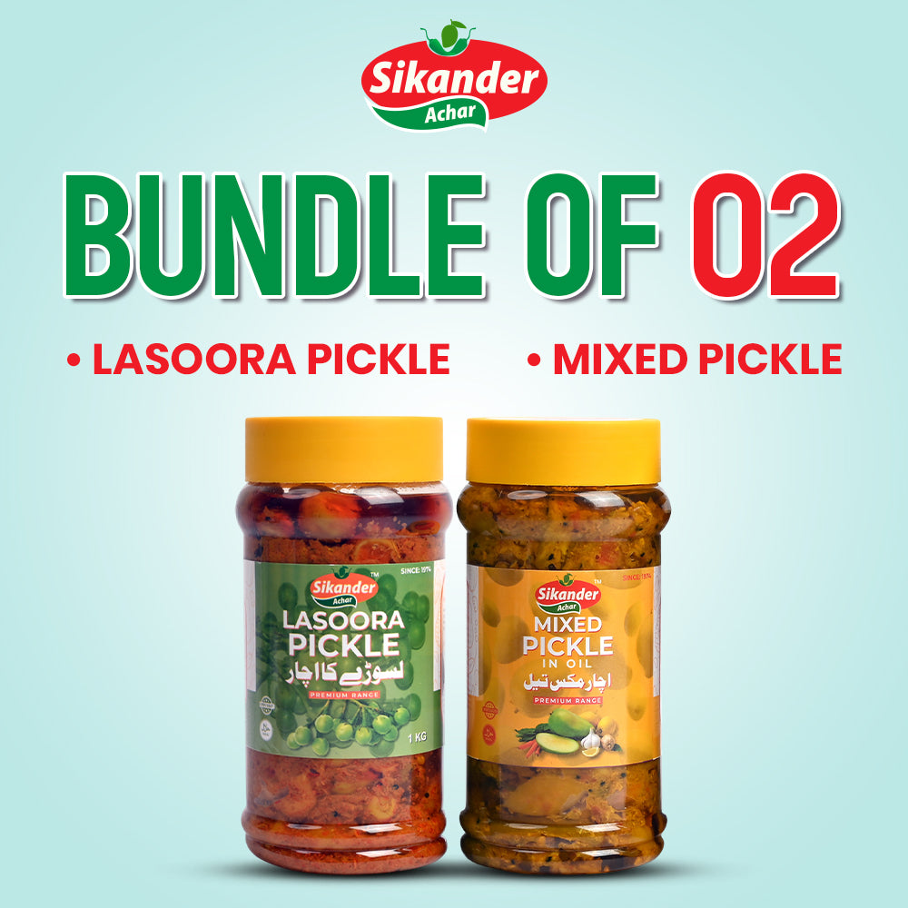 Bundle of 2 (Lasoora Pickle, Mixed Pickle)